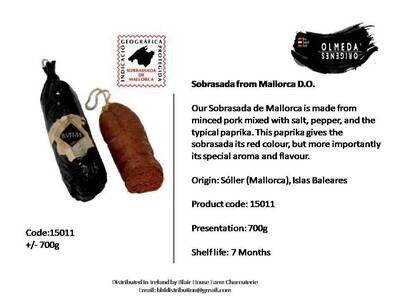 Olmeda Origenes Sobrasada from Mallorca D.O. x 700gr