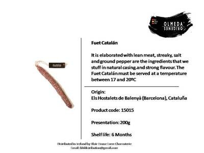 Olmeda Origenes Fuet Catalán x 200gr Olmeda Origenes Fuet Catalán x 200gr