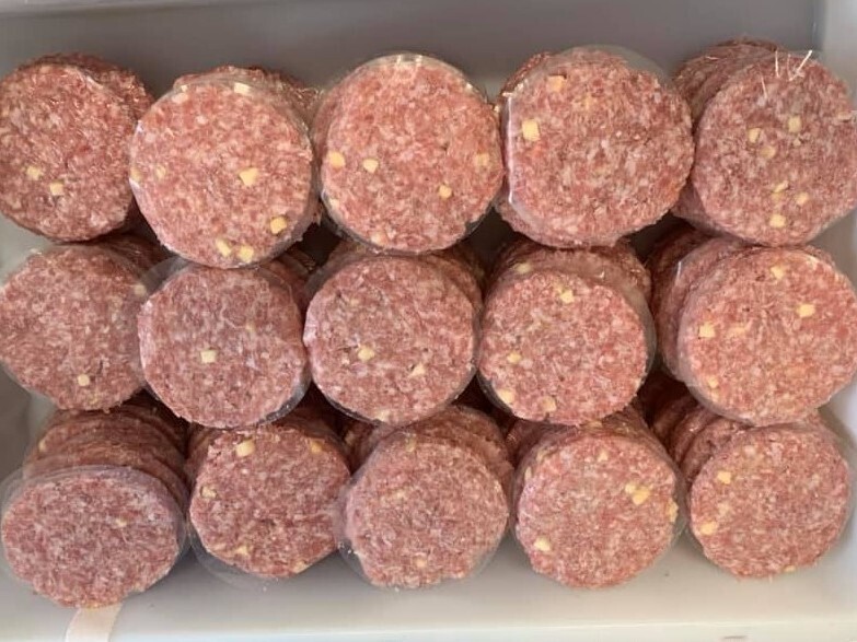 Blair House Farm - Hand Pressed - Prime - Pork Burgers - BBQ Box - 24No x 0.170g(6oz)​ 4.08kg