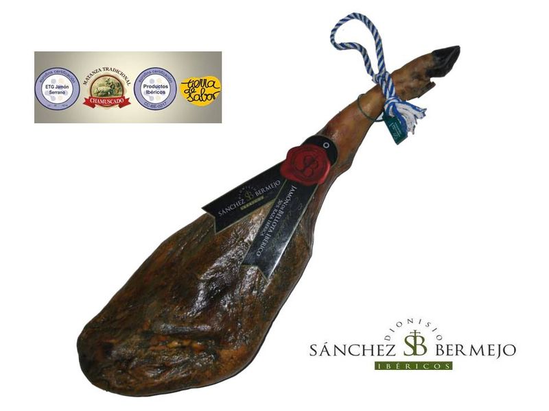 Sánchez Bermejo Ibericos: Jamon - Cebo De Compo Ham - 50% Iberian Breed + 26 Months +/- 8kg x 2No per Case