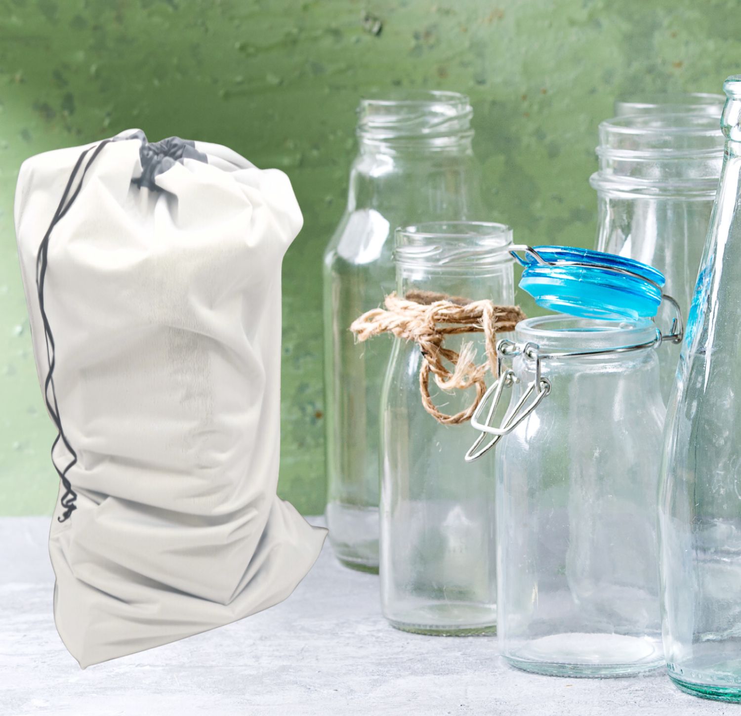 SmartWasteBag - mit Verschluss -"Praktiker 120 Liter (70 cm x 105 cm, B x H)"