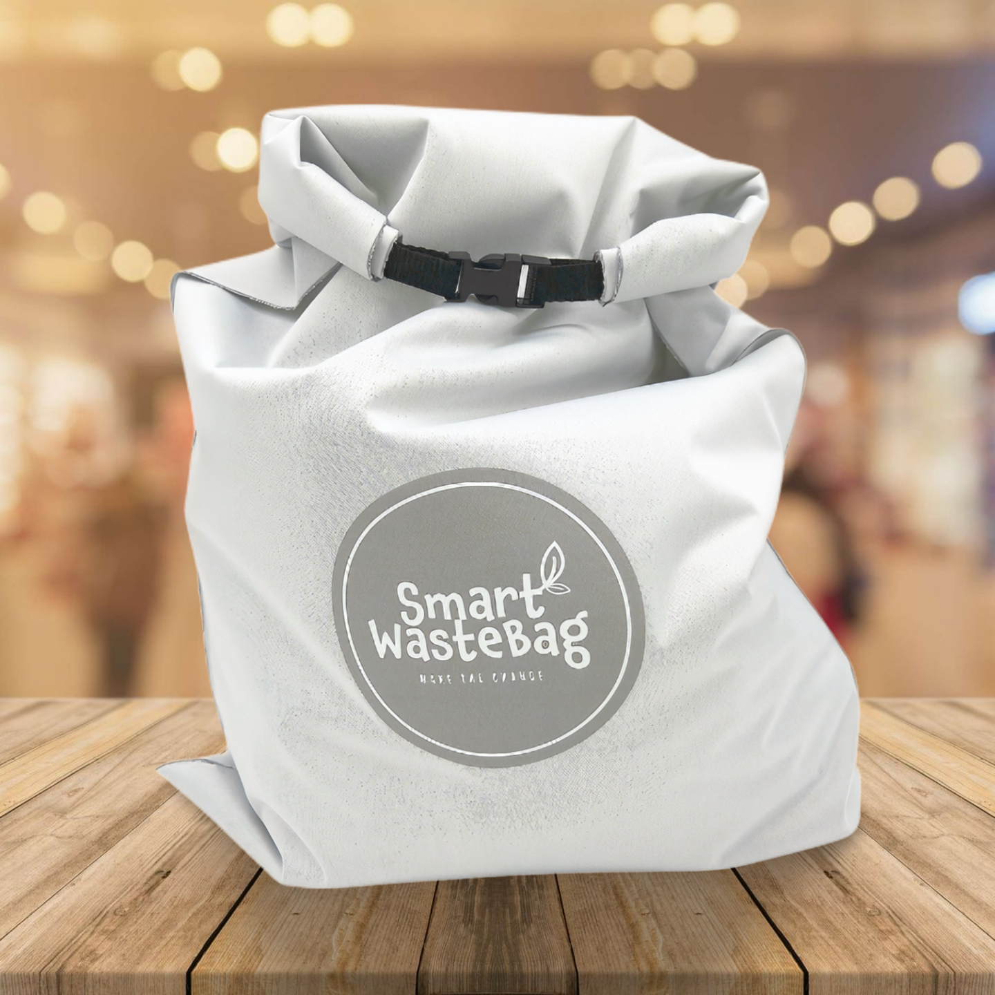 SmartCampingBag mit Rollverschluss "Urlaubsheld für Restmüll - 20 Liter (37,5 cm x 65 cm, B x H)"