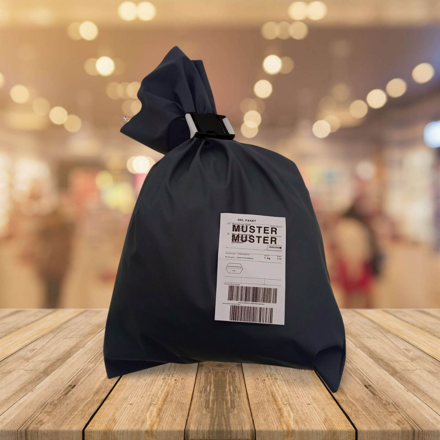 SmartDistributionBag dunkel mit Klickverschluss  "Logistikpartner 70 Liter (58 cm x 105 cm, B x H)"