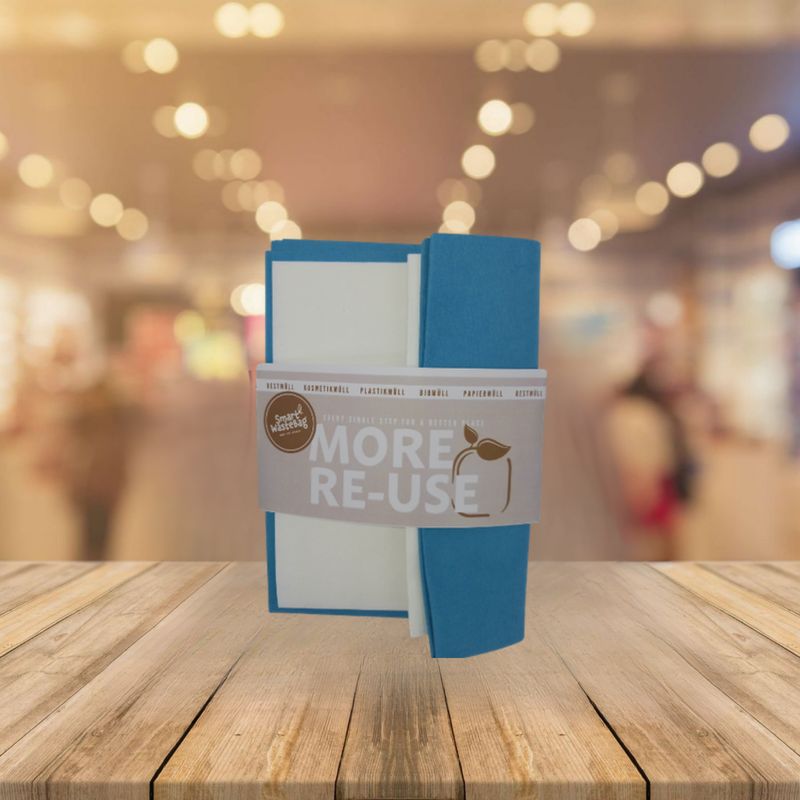 Mehrweg  Reinigungs - und Trockentuch im 2er Set "Helferlein"