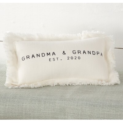 Grandparents Est.2020 Pillow #41600331 Grandparents Est.2020 Pillow #41600331