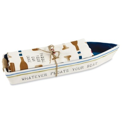 Cream Boat Cracker Dish Towel #42300014C Cream Boat Cracker Dish Towel #42300014C