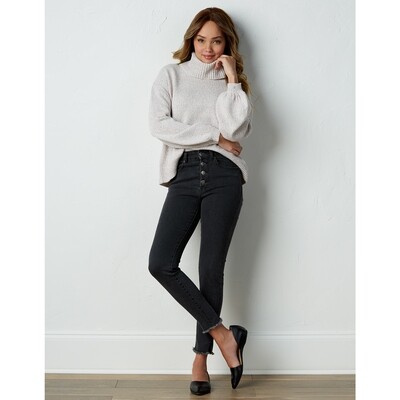Wells Button Fly Jeans #85200101BK-L Wells Button Fly Jeans #85200101BK-L
