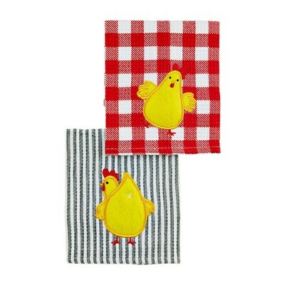 Chicken Icons Scrubber Dishcloth #41500196H