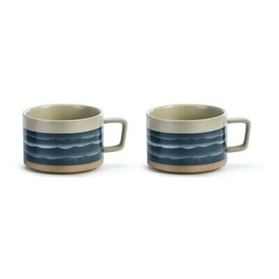 Lake Waves Soup Mugs Set/2 #3005051644