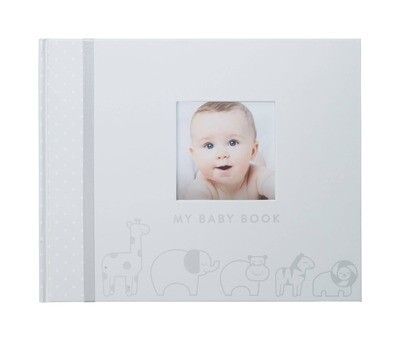 Animals Baby Memory Book, Gray #89023