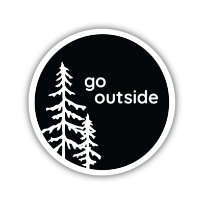 Go Outside Trees Sticker #0835-LSTK