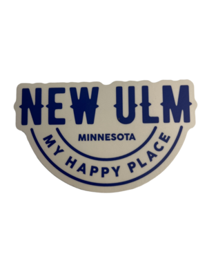 New Ulm/MN My Happy Place Sticker #1175-LSTK