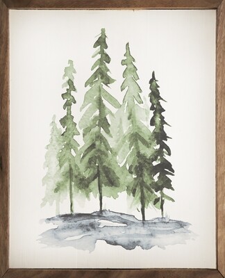 Watercolor Pines #4WCPITR0810