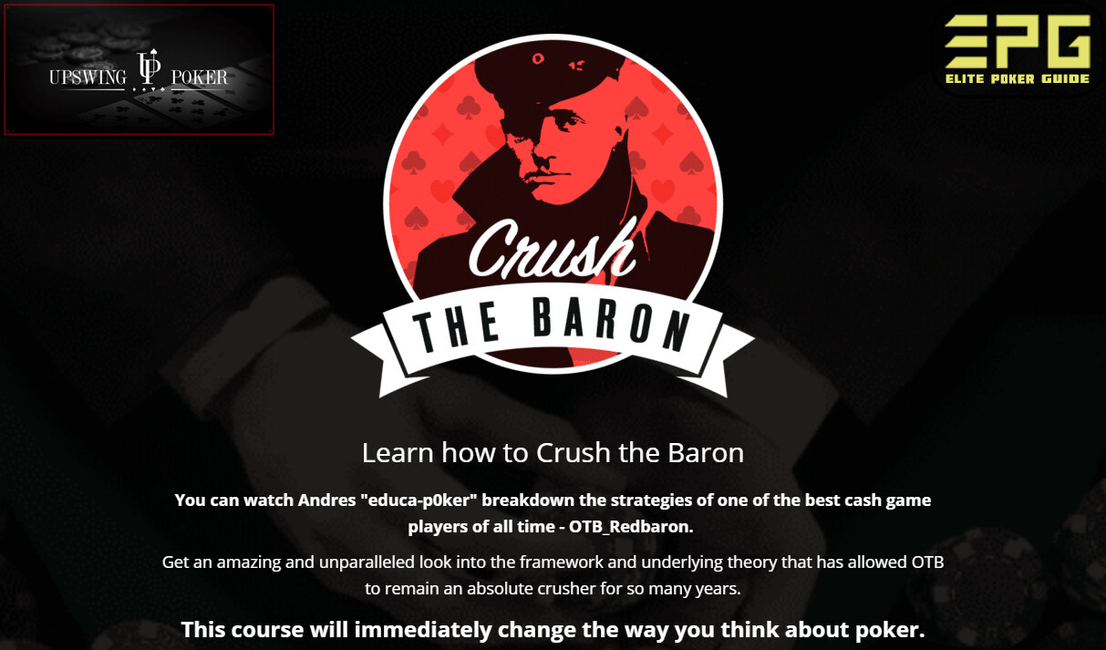 UPSWING CRUSH THE BARON FOR CHEAP - PREMIUM POKER COURSES CHEAP