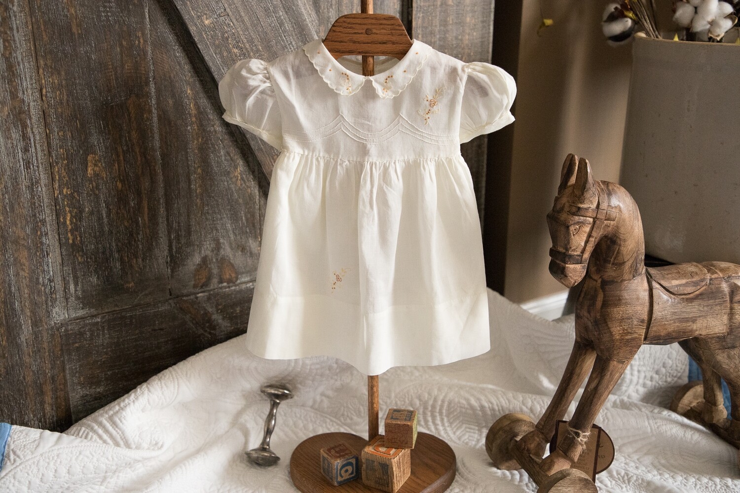 Vintage Butter Yellow Sashed Dress