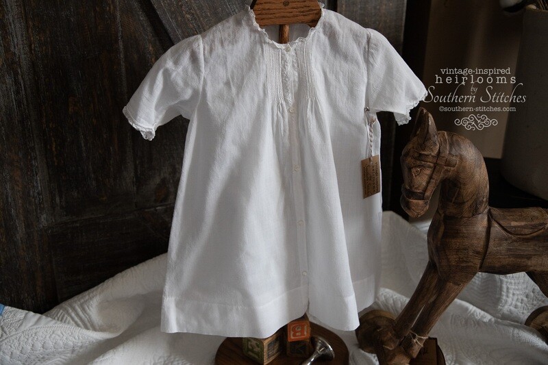 White Vintage Infant Daygown