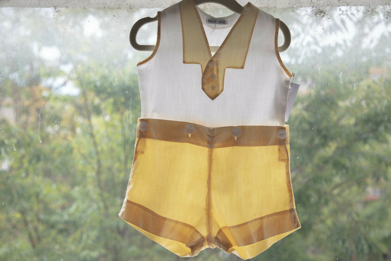 Boy&#39;s Vintage Button-on Sleeveless Suit