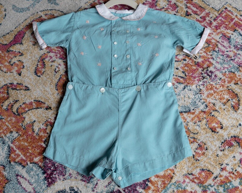 Boy&#39;s Vintage Mason Line Button-on Suit