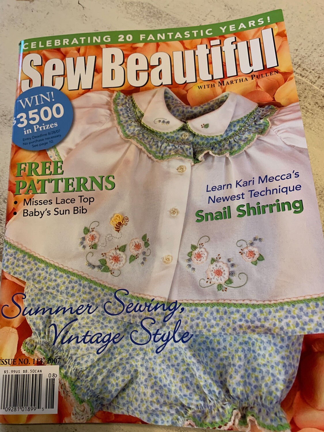 Sew Beautiful Issue #113 2007 - rare!
