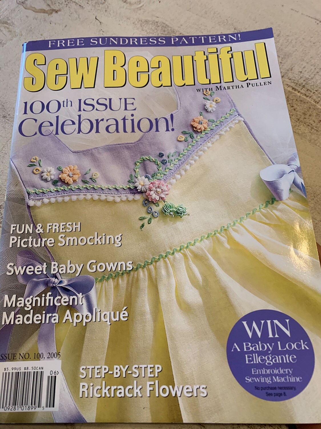 Sew Beautiful Issue #100th Celebration 2005 - rare!