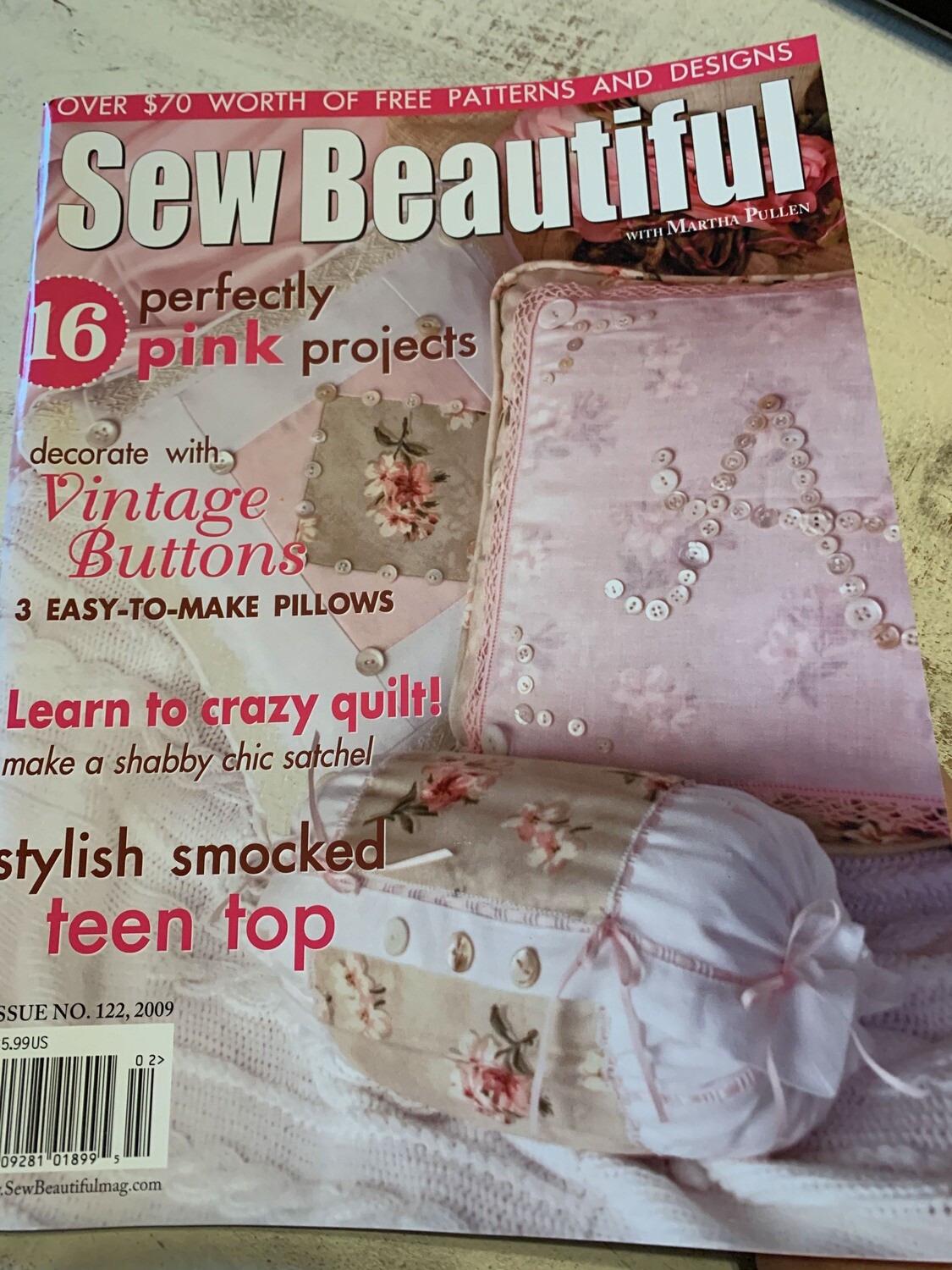 Sew Beautiful Issue #122 2009 - rare!