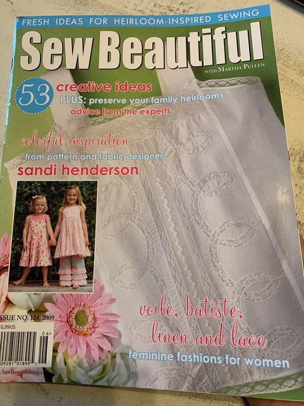 Sew Beautiful Issue #124 2009 - rare!