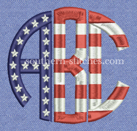 SSBRD Stars 'n Bars Circle Font