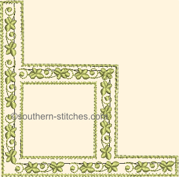 Lace Shaping in-the-hoop Corner