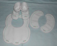 BRD Bibs, Booties &amp; Collars Bullion Rose Set