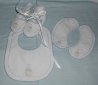 BRD Bibs, Booties &amp; Collars Shadow Work Sailboat Set