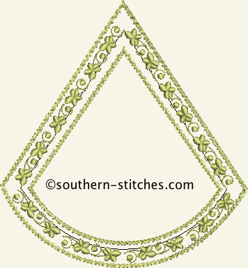 Lace Shaping in-the-hoop Teardrop