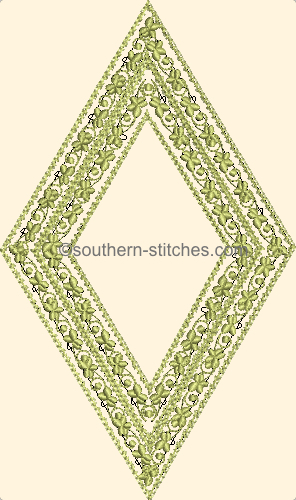 Lace Shaping in-the-hoop Lg &amp; Sm Diamonds