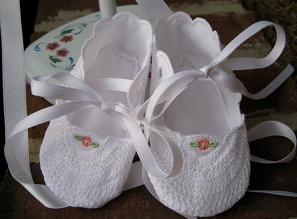 Lace Baby Booties