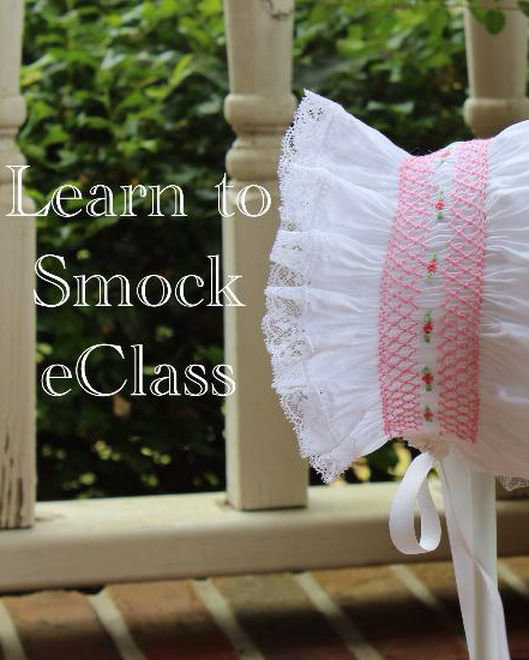 Southern Stitches Smocked Tapered Bonnet eClass