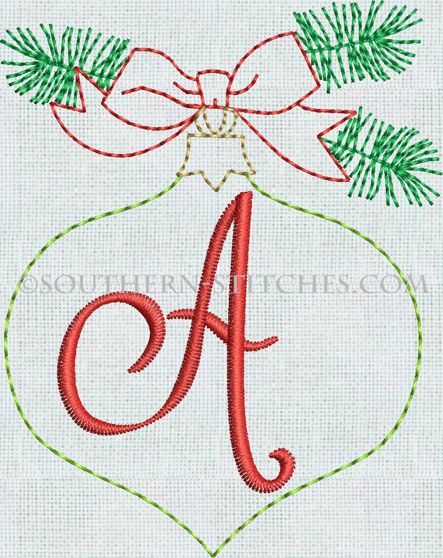 SS Sketch Monogram Ornament Set 1