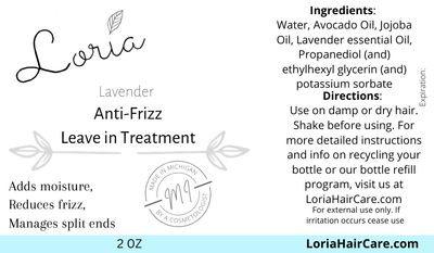 Lavender Anti-Frizz Leave in Treatment Lavender Anti-Frizz Leave in Treatment