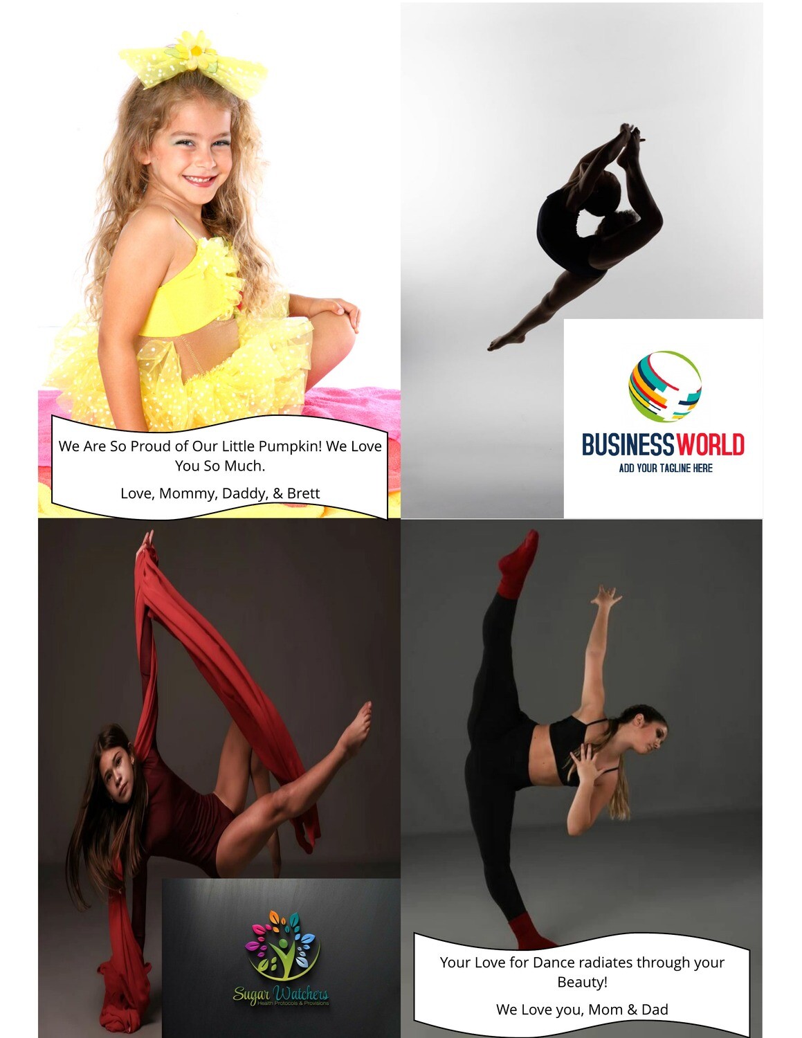 Recital Program Ad Quarter Page