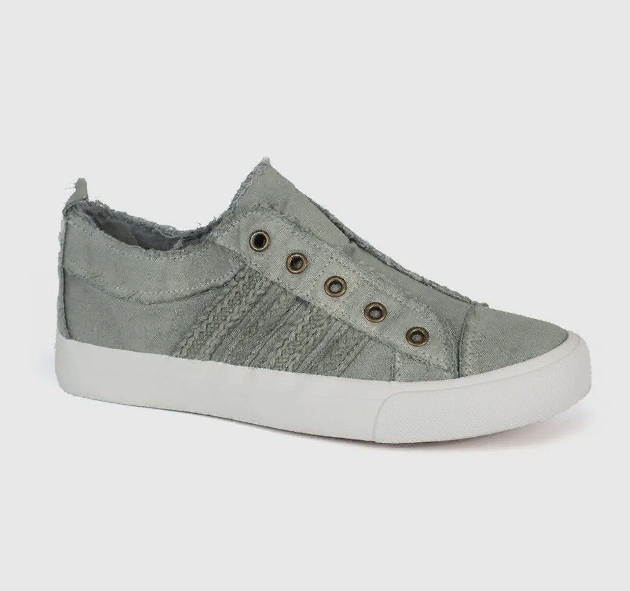 Grey Braided Sneakers