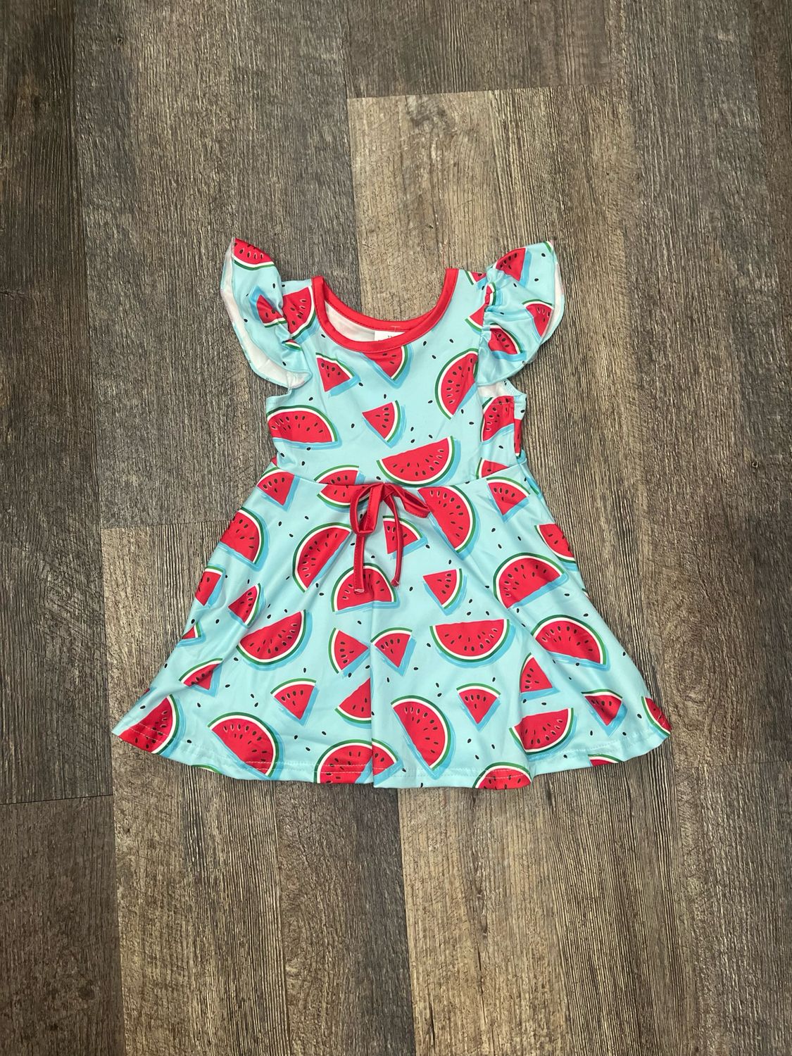 Watermelon Ruffle Dress
