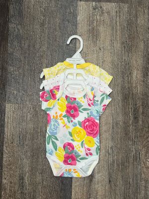 Girls 3 Pack Onesies