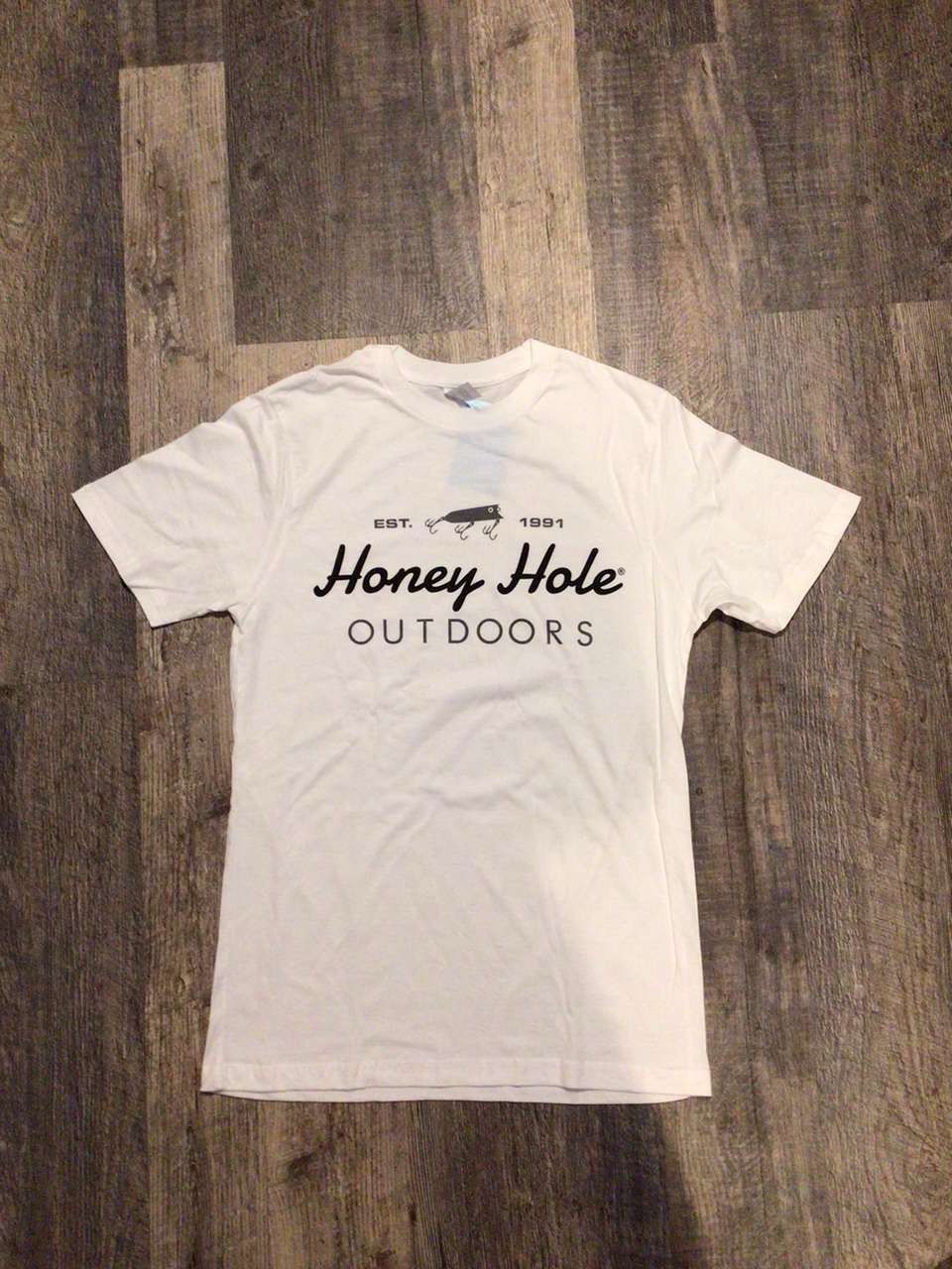 Mens White Honey Hole Tee