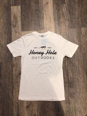 Mens White Honey Hole Tee
