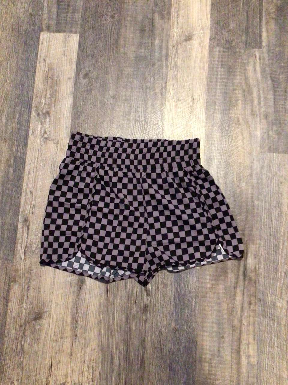 Plaid High Waisted Shorts