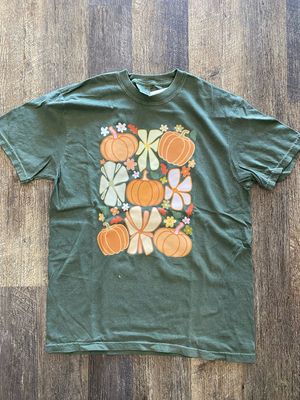 Pumpkins and Flowers Tee