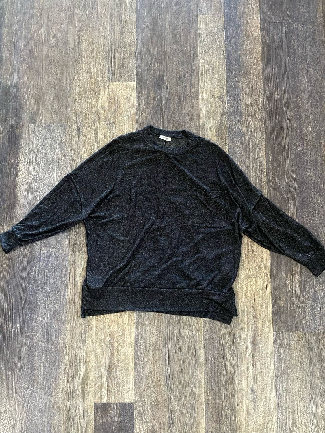 Oversized Front Pocket Top