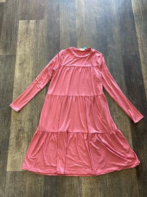 Long sleeved tiered dress