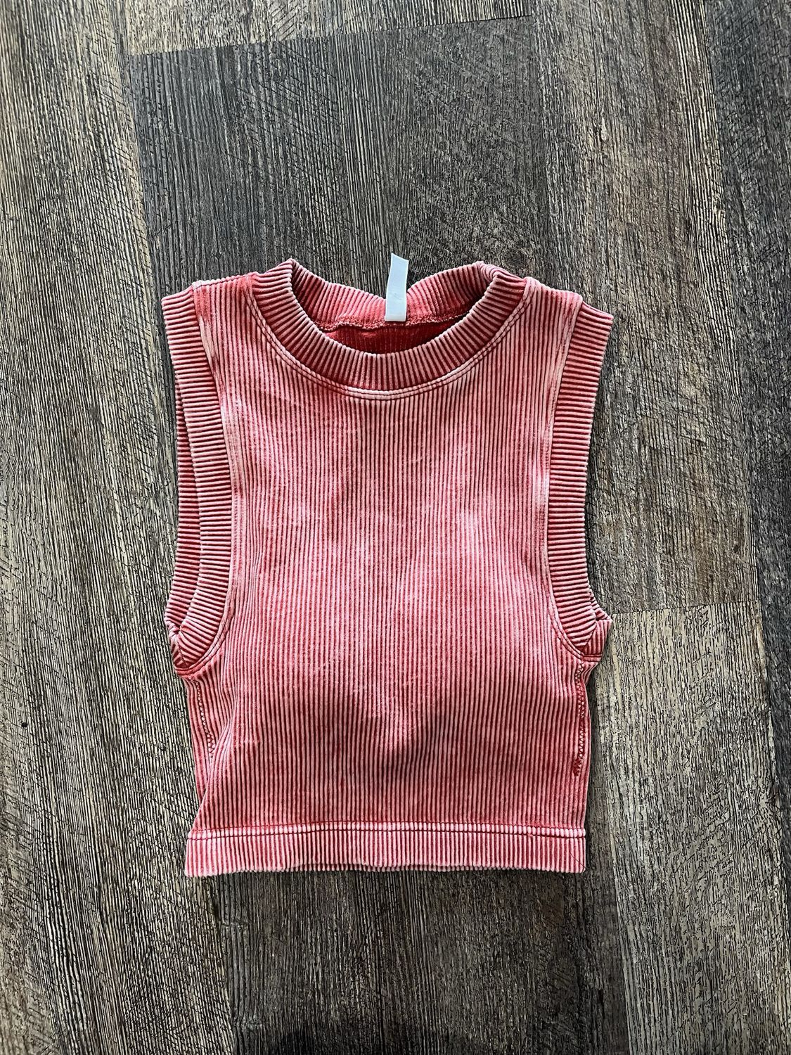 Stone Wash Crop Top
