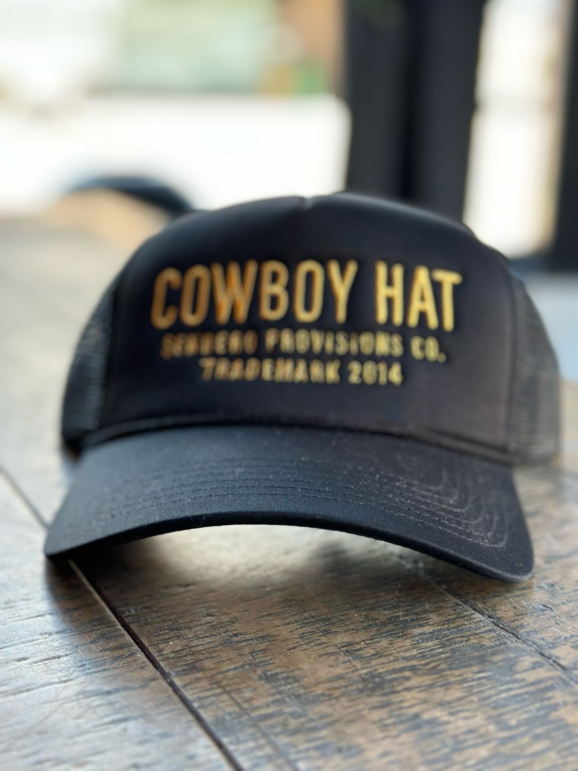 Black Trucker Cowboy Hat