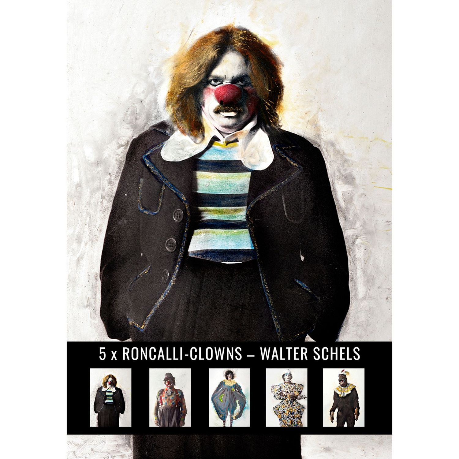 5 RONCALLI-CLOWNS | Postkartenset # 20