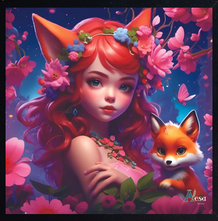 La petite fille rousse et le renard
